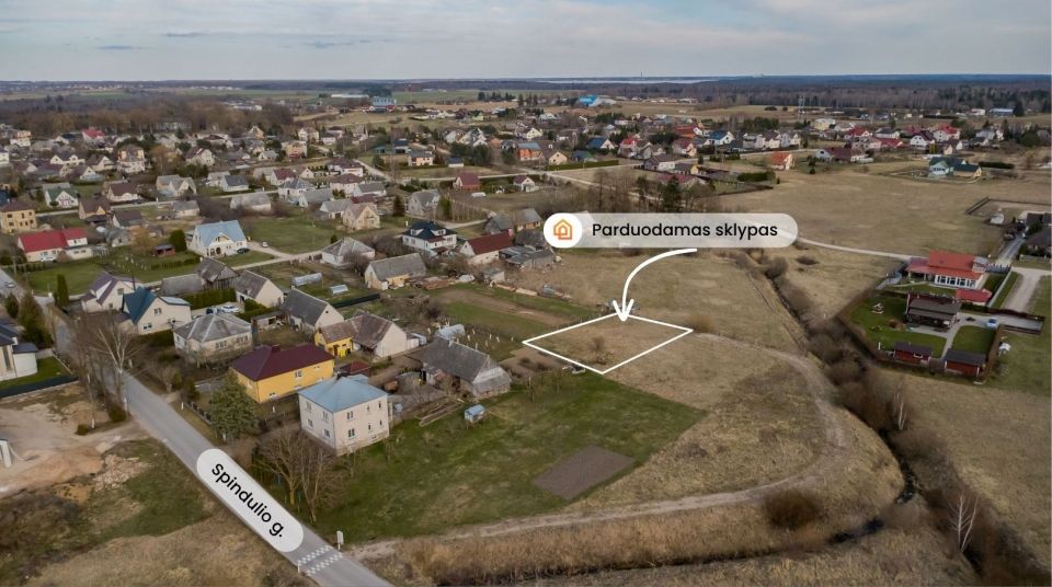 Parduodamas 6,23 arų namų valdos sklypas Spindulio g. 31C, Auk&scaron;telkės k., &Scaron;iaulių r.