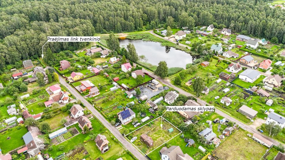 Parduodamas 6,40 arų sklypas su jame esančiu statybiniu vagonėliu, Ramunės Sodų 5-oji g. 25, Šiauliai.