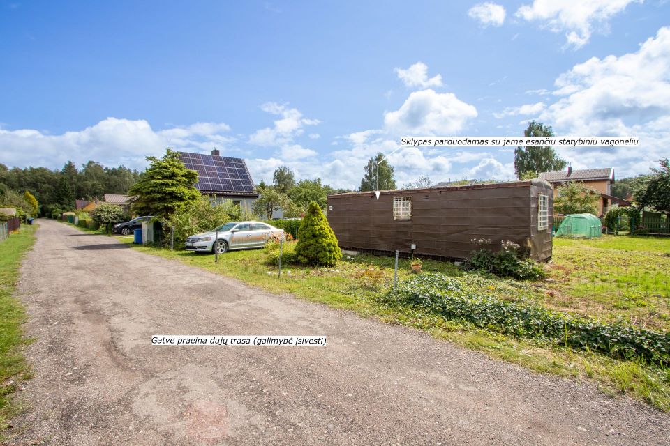 Parduodamas 6,40 arų sklypas su jame esančiu statybiniu vagonėliu, Ramunės Sodų 5-oji g. 25, Šiauliai.
