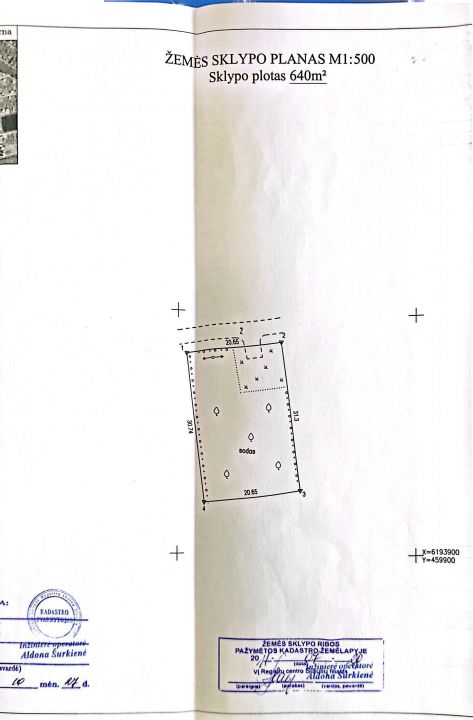 Parduodamas 6,40 arų sklypas su jame esančiu statybiniu vagonėliu, Ramunės Sodų 5-oji g. 25, Šiauliai.