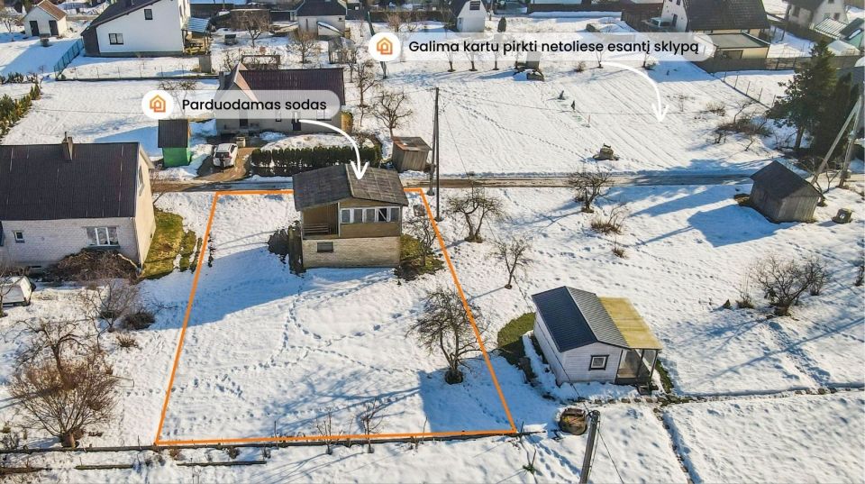 Parduodamas 6 arų sodo sklypas Kretingoje, Aviečių g. 28