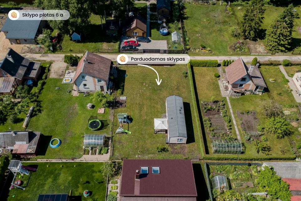Parduodamas 6 arų sodo sklypas su įrengtu mobiliu nameliu &Scaron;iauliuose, Klevo Sodų 10-oji g. 10