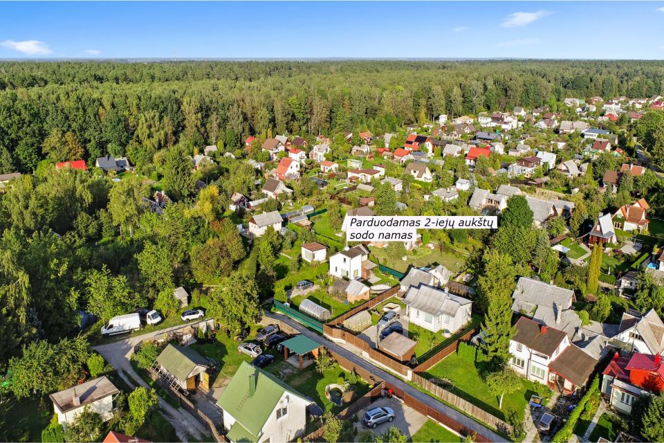 Parduodamas 6 arų sodo sklypas su tvarkingu 2 – iejų aukštų sodo namu SB „Šernai“, Žiaukų k., Klaipėdos raj.