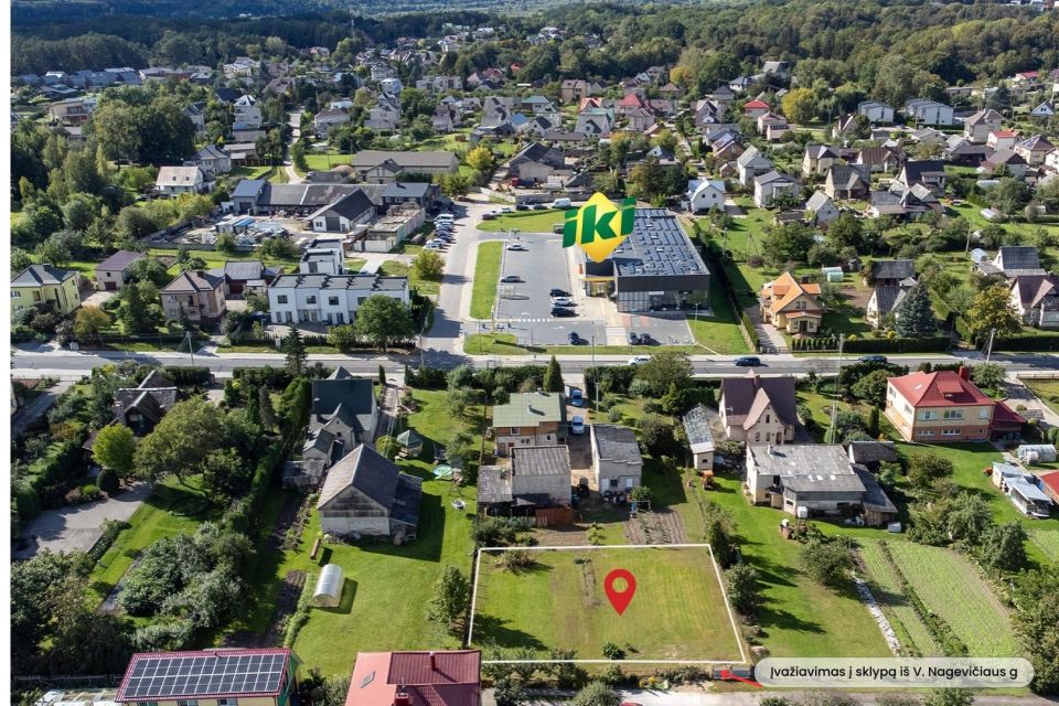 Parduodamas  8 a. namų valdos sklypas V. Nagevičiaus g. 2A,  Romainiai, Kaunas