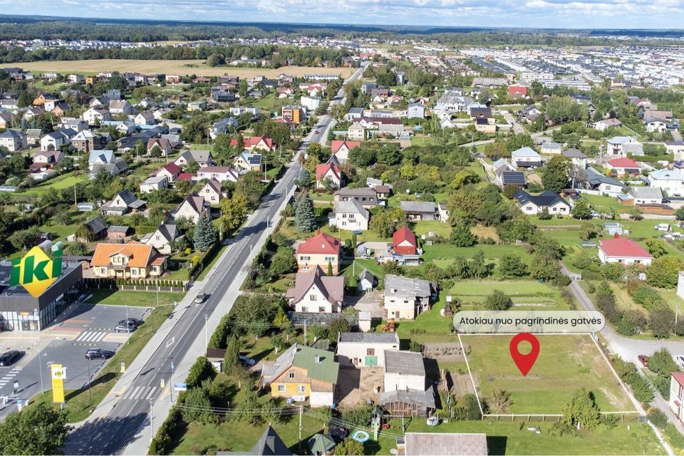 Parduodamas  8 a. namų valdos sklypas V. Nagevičiaus g. 2A,  Romainiai, Kaunas