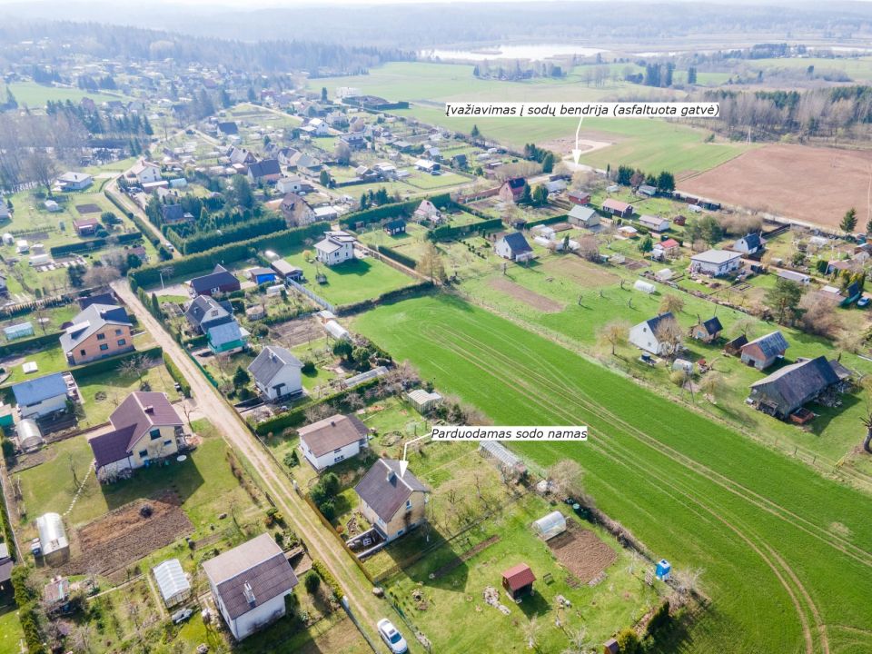 Parduodamas 97,28 kv. m. mūrinis sodo namas su 6,71 arų sklypu, Vyšnių g. 11, Gervėnų k., Šiaulių r.