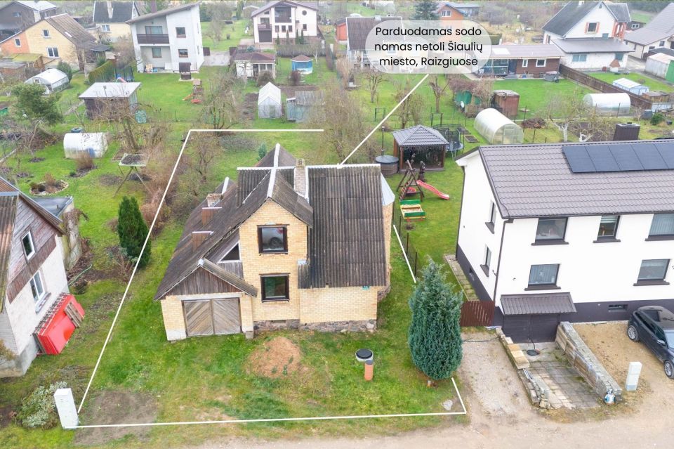 Parduodamas 97,94 kv.m. bendro ploto sodo namas Raizgių k., &Scaron;iaulių r.