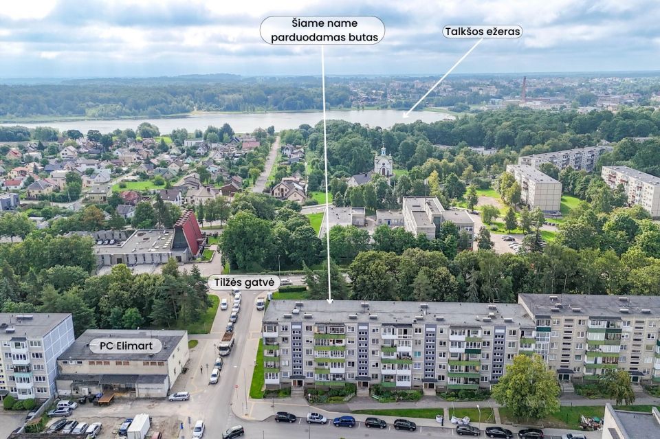 Parduodamas antrame aukšte esantis 2 kambarių butas Tilžės g. 165, Šiauliuose