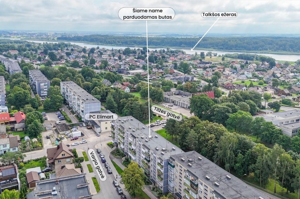 Parduodamas antrame aukšte esantis 2 kambarių butas Tilžės g. 165, Šiauliuose