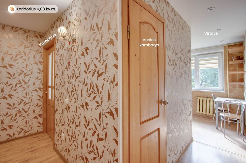 Parduodamas antrame aukšte esantis 2 kambarių butas Tilžės g. 165, Šiauliuose
