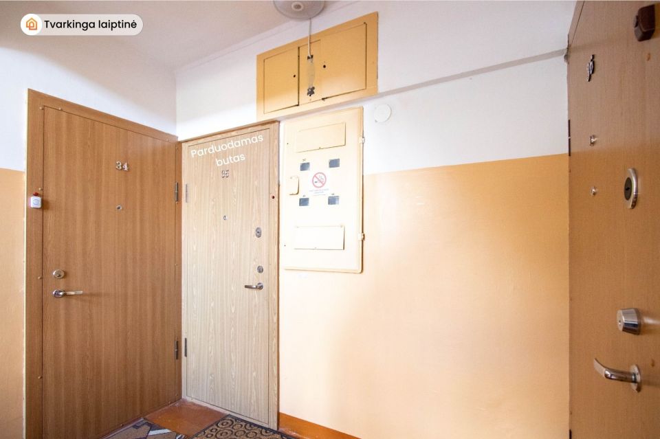 Parduodamas antrame aukšte esantis 2 kambarių butas Tilžės g. 165, Šiauliuose