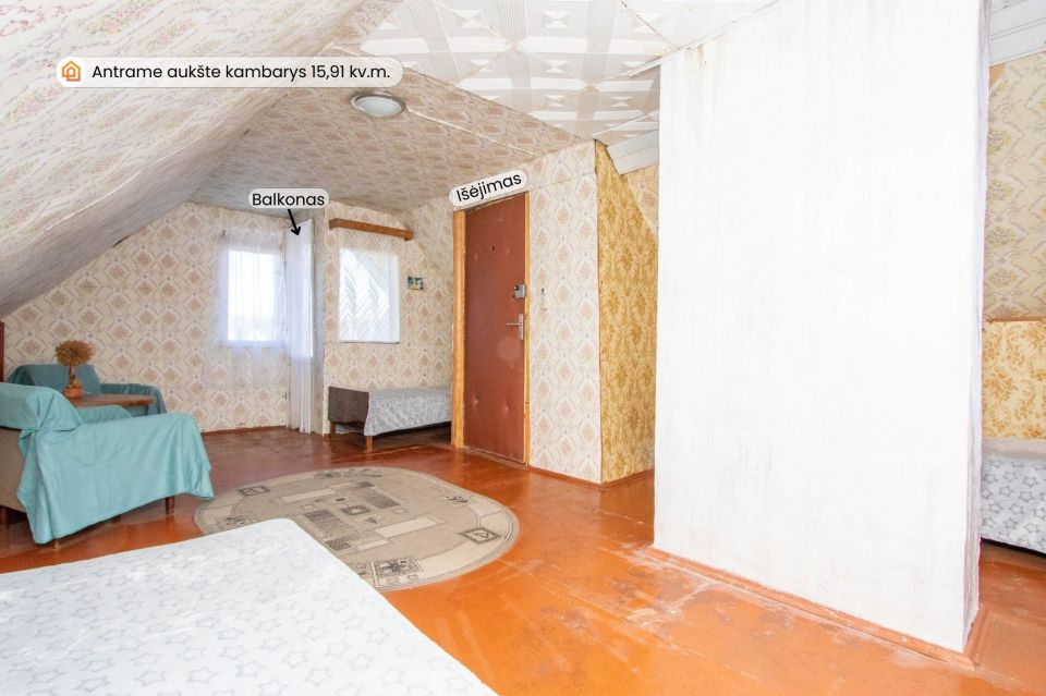 Parduodamas blokinis/mūrinis sodo namas su sklypu Kurtuvėnų regioniniame parke, Linartų SB, Smėlio g. 8