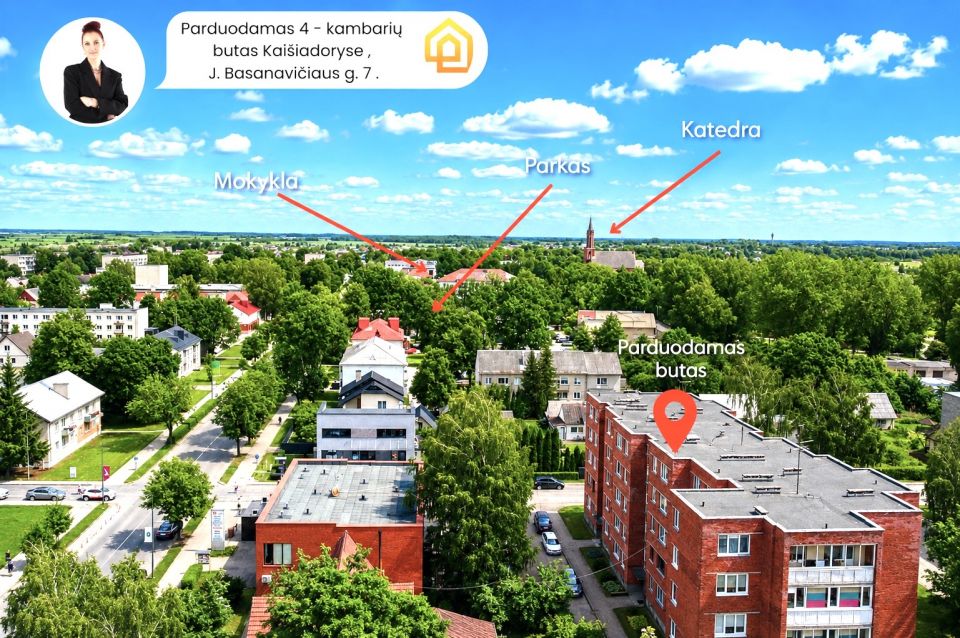 Parduodamas butas Kai&scaron;iadoryse, J. Basanavičiaus g. 7
