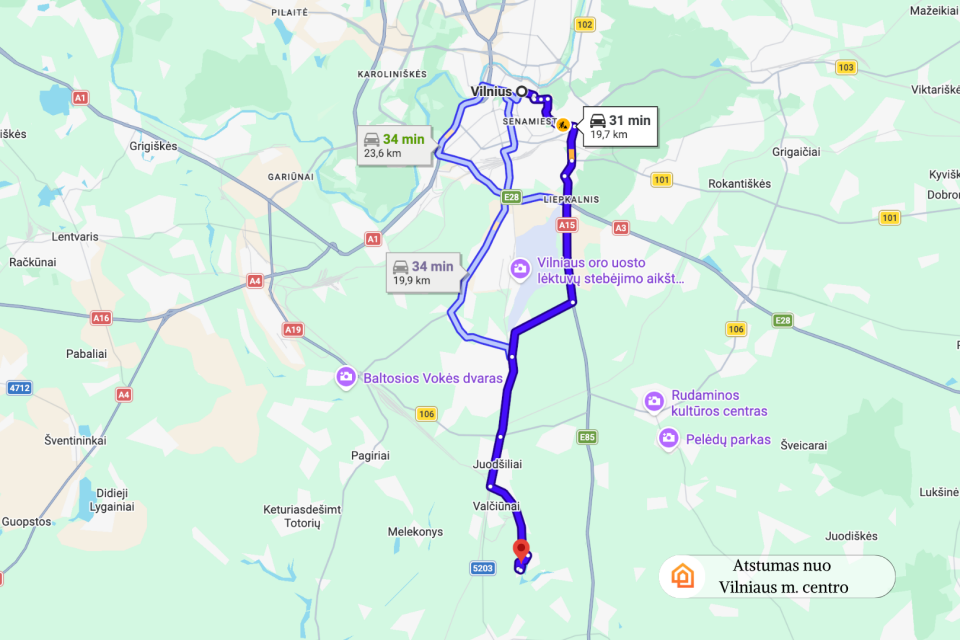 PARDUODAMAS erdvus 172,73 kv..m. sodo namas pu&scaron;yno apsuptyje, Prūdi&scaron;kės k., Vilniaus raj.