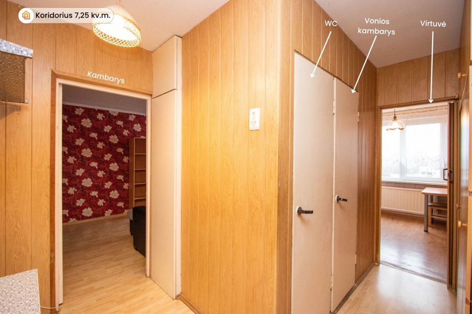 Parduodamas erdvus 1 kambario butas Rėkyvoje, Energetikų g. 1A, &Scaron;iauliuose