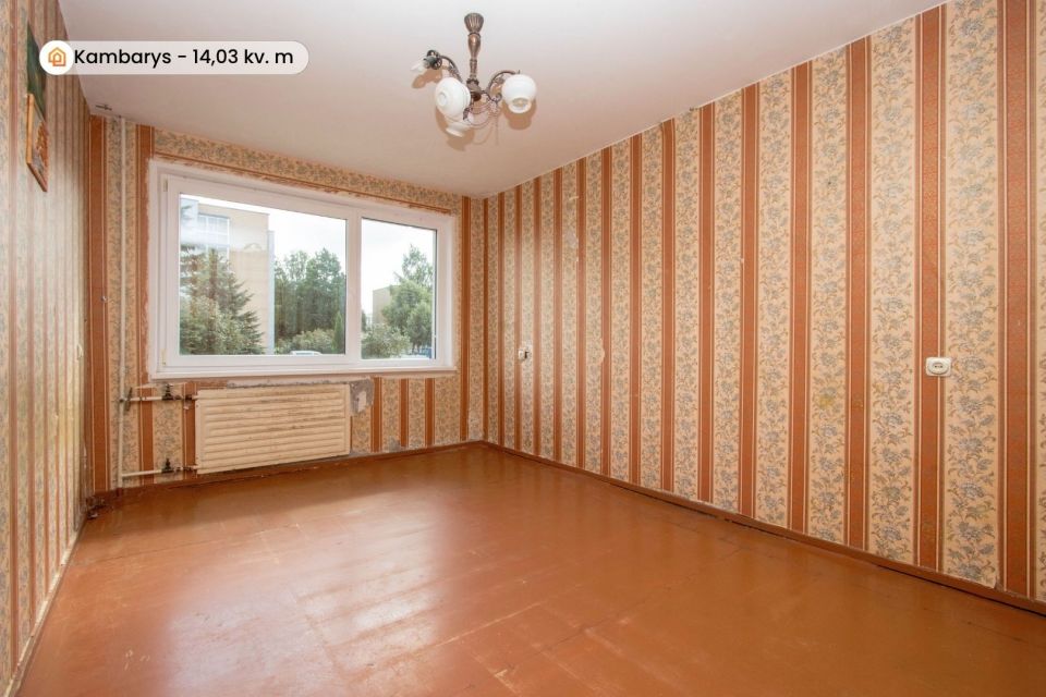 Parduodamas erdvus 2 kambarių butas Akmenės r., Ventoje, Žemaičių g. 47