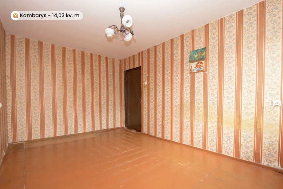 Parduodamas erdvus 2 kambarių butas Akmenės r., Ventoje, Žemaičių g. 47
