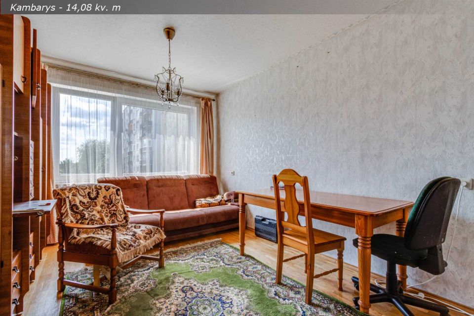 Parduodamas erdvus 3 kambarių butas, šalia Masčio ežero, Telšiuose, Vilniaus g. 8