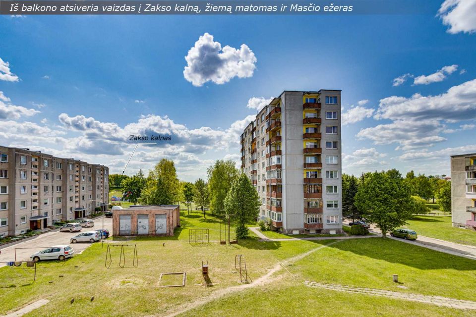 Parduodamas erdvus 3 kambarių butas, šalia Masčio ežero, Telšiuose, Vilniaus g. 8