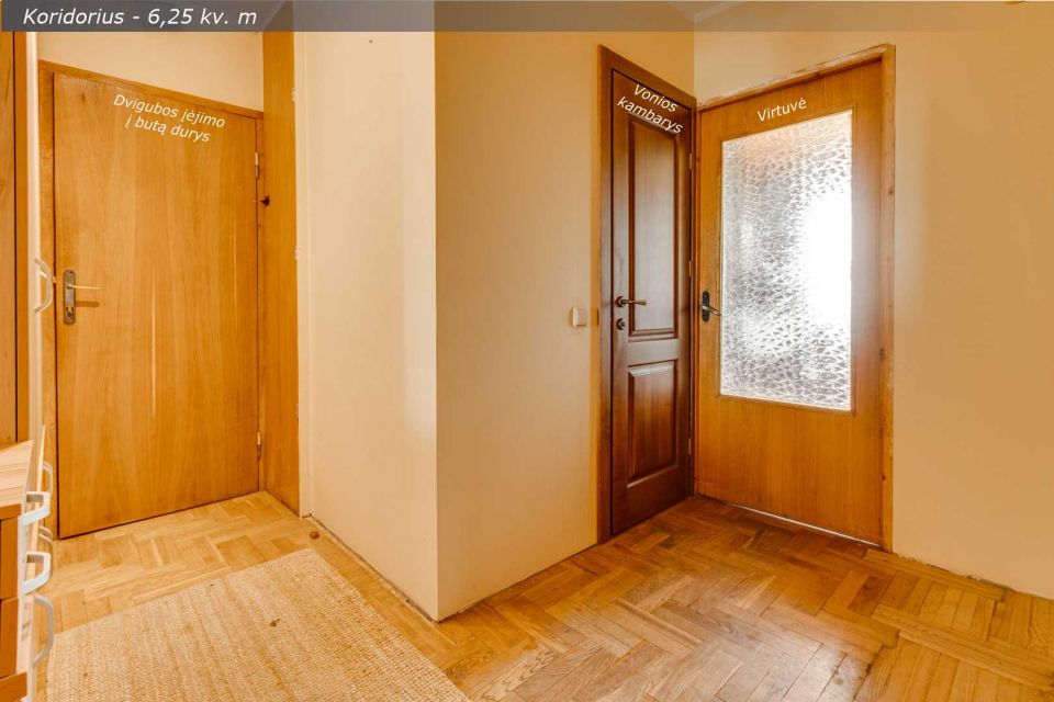 Parduodamas erdvus 3 kambarių butas, šalia Masčio ežero, Telšiuose, Vilniaus g. 8