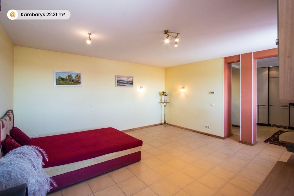 Parduodamas erdvus 45,12 kv.m. 1 kambario butas su grindiniu &scaron;ildymu Skuode, Vytauto g. 61