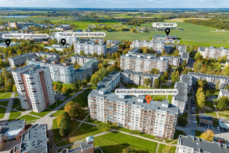 Parduodamas erdvus 4 kambarių butas &Scaron;iauliuose, Dainų g. 50