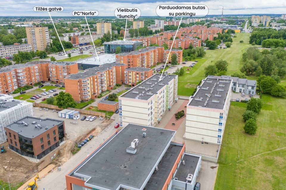Parduodamas erdvus 4 kambarių butas su požeminiu parkingu Pauk&scaron;čių takas 2A, &Scaron;iauliai