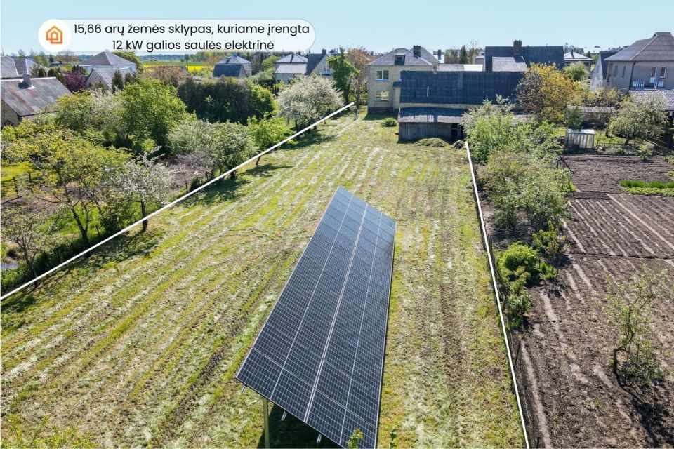 Parduodamas erdvus ir ekonomiškas 2 aukštų namas su saulės elektrine ir sklypu Žiedo g., Kuršėnuose