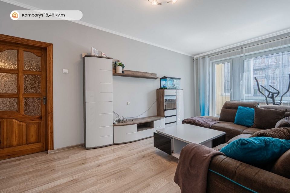 Parduodamas erdvus ir moderniai įrengtas 3 kambarių butas 2-ajame auk&scaron;te, Vyturio g. 2, Klaipėdoje