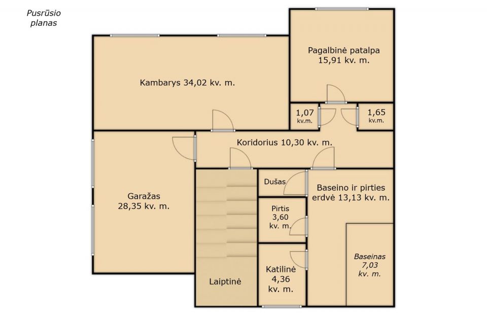 Parduodamas erdvus mūrinis gyvenamasis namas Miško g., Šiauliuose
