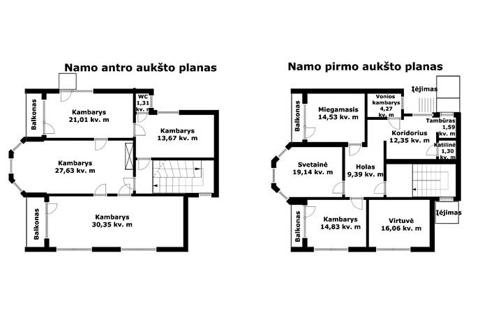 Parduodamas erdvus, mūrinis namas su 38 arų žemės sklypu Parko g., Skaistgirio mstl., Joniškio r.