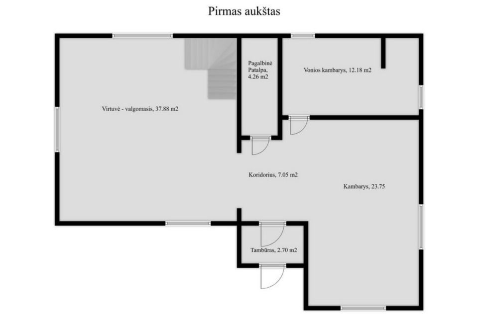 Parduodamas erdvus namas Tirkšlių miestelyje