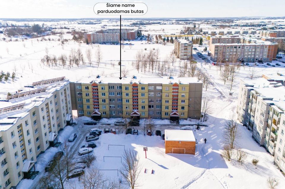 Parduodamas erdvus perplanuotas trijų kambarių butas K.Korsako g.43, &Scaron;iauliai