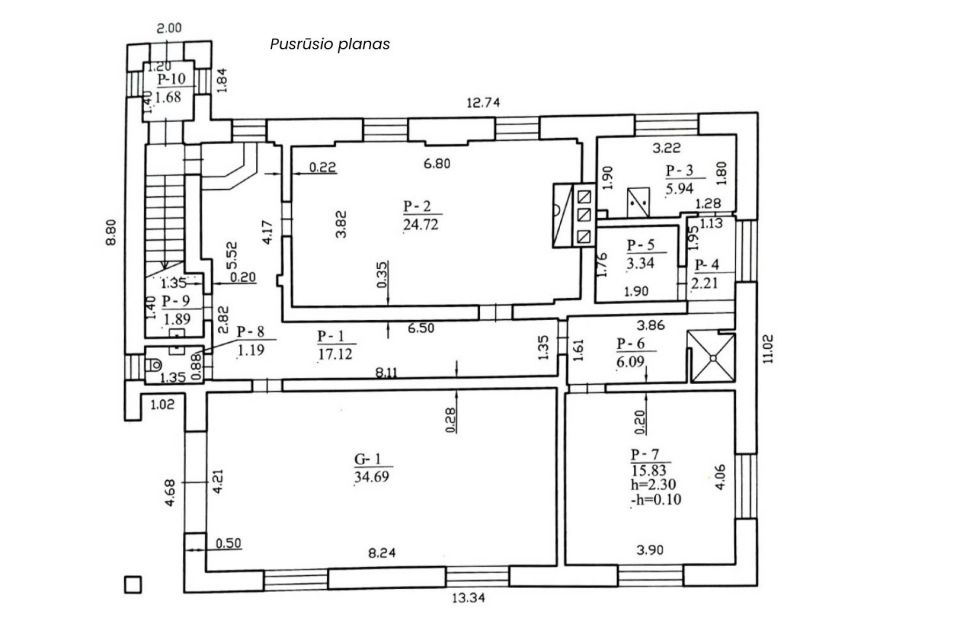 Parduodamas erdvus, pilnai įrengtas 316 m&sup2; ploto, 2 auk&scaron;tų mūrinis gyvenamasis namas su pusrūsiu ir ūkiniais pastatais Mažeikiuose, Kūlupio g.