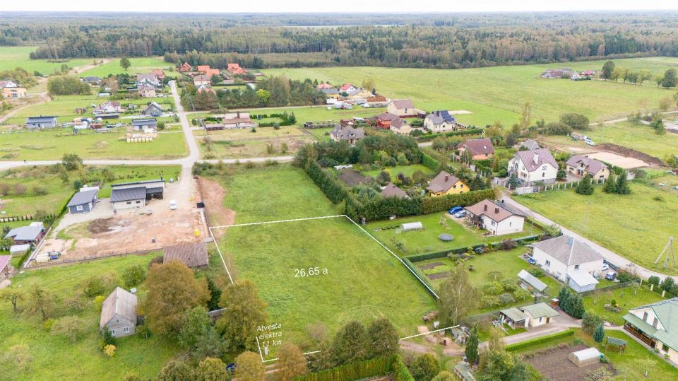 Parduodamas erdvus su namo projektu 26,65 arų namų valdos sklypas Šiaulių r., Aukštelkės k., Liepų g. 3