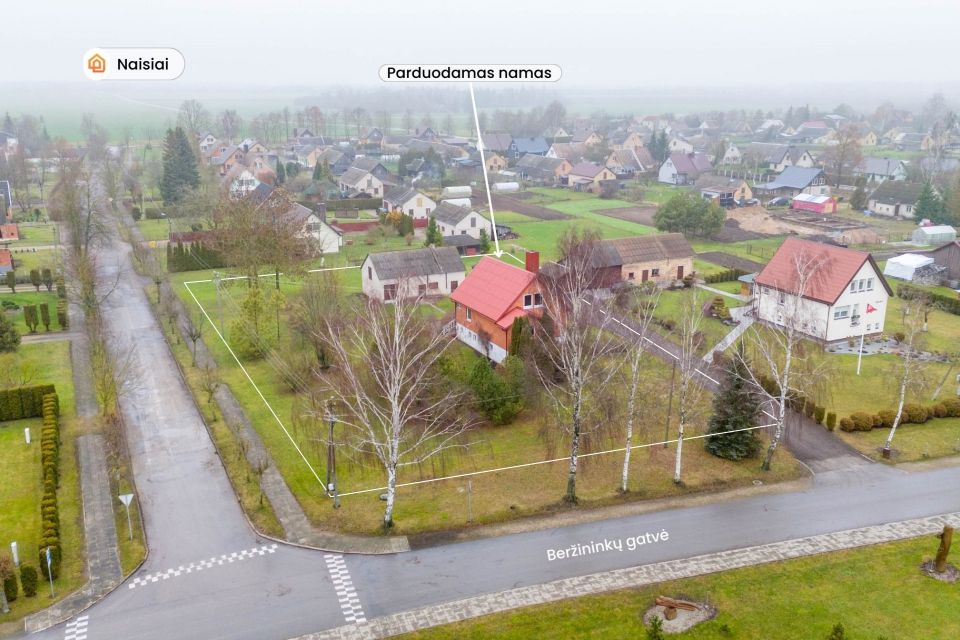 Parduodamas gyvenamas 170,10 kv.m. namas Naisiuose, Beržini&scaron;kės g. 6