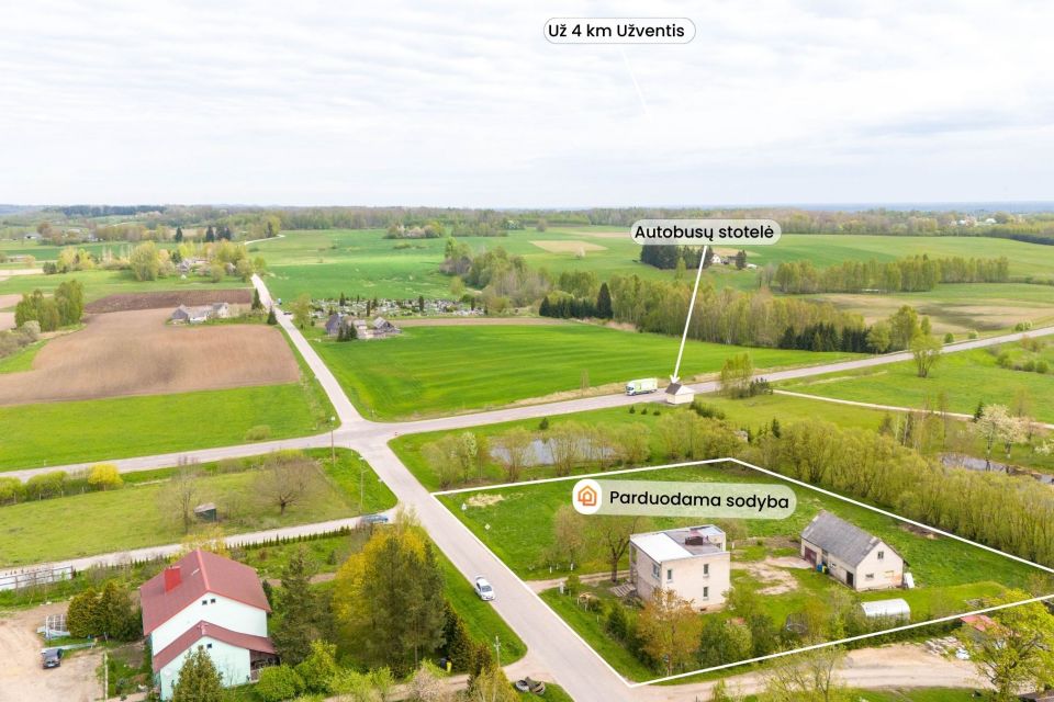 Parduodamas gyvenamas namas Kelmės r., Kolainių k., Jaunimo g. 15