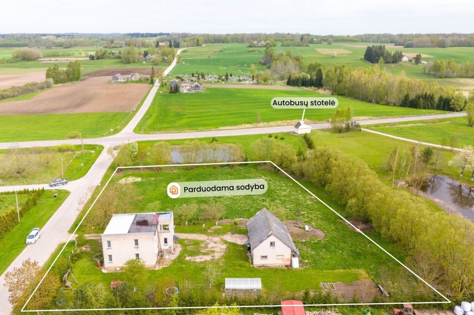 Parduodamas gyvenamas namas Kelmės r., Kolainių k., Jaunimo g. 15