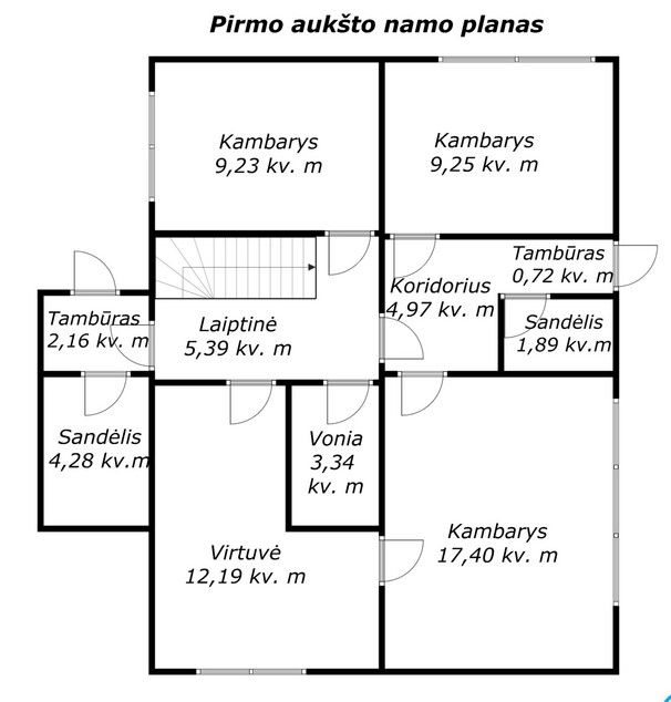Ramioje vietoje! Parduodamas gyvenamasis namas Akmenės r., Daubi&scaron;kių k., Beržų g. 23