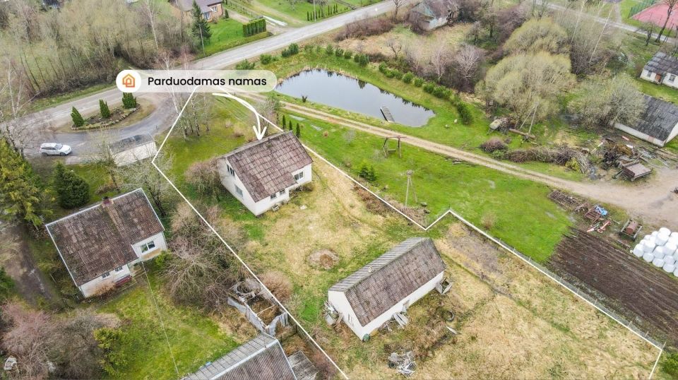 Parduodamas gyvenamasis namas Notėnų k., Skuodo r., Notės g. 40