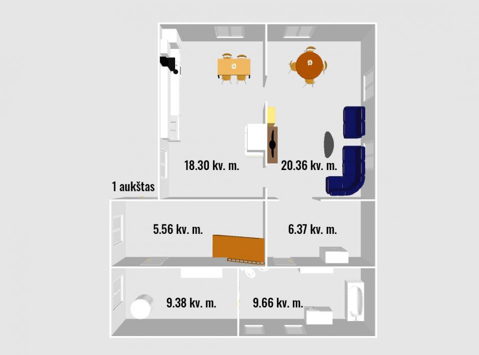 Parduodamas gyvenamasis namas su pirtimi ir pagalbiniais pastatais Šiaurės g. 18, Mažeikiuose