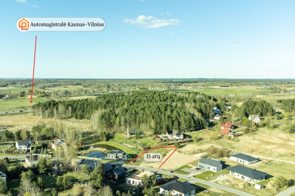 Parduodamas gyvenamosios paskirties žemės sklypas Alinkos g., 53D Elektrėnų m.