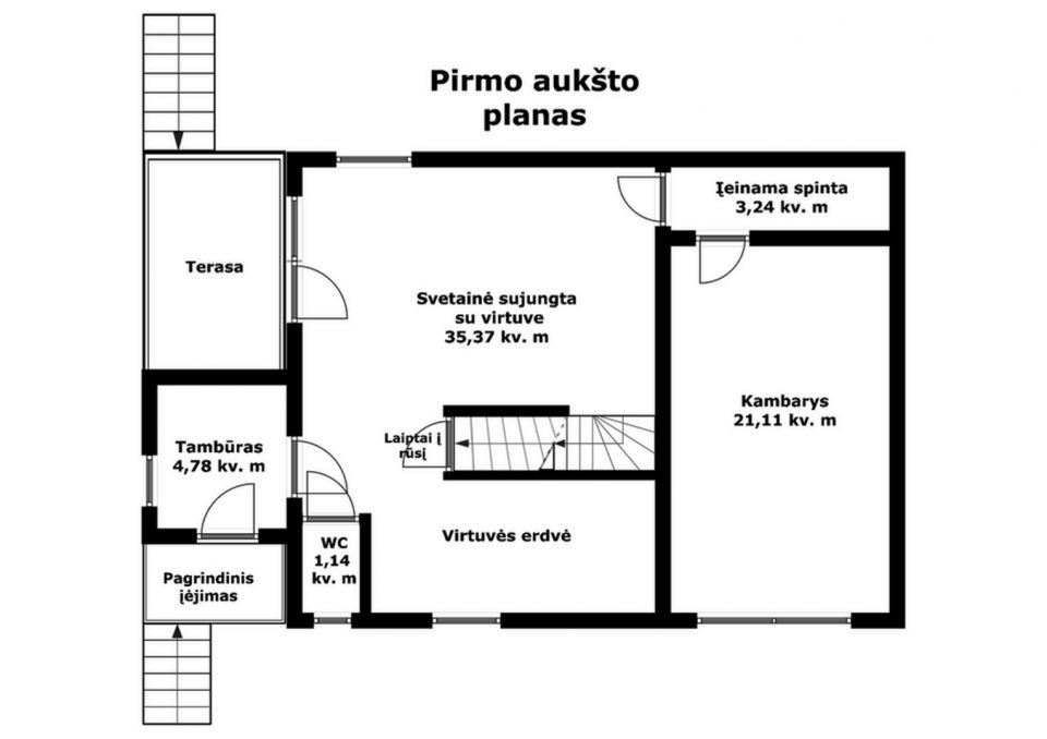 Parduodamas išskirtinio išplanavimo, kokybiškomis medžiagomis įrengtas namas Noreikių k., Šiaulių r.