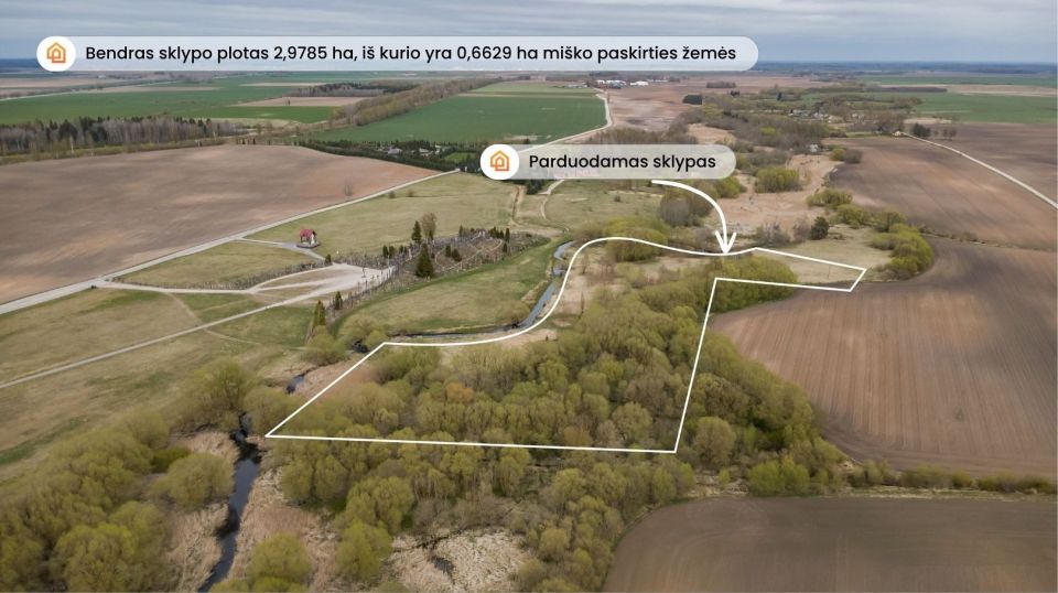 Parduodamas i&scaron;skirtinis sklypas &scaron;alia Kryžių kalno &ndash; tik 10 km iki &Scaron;iaulių miesto,  Domantų k., &Scaron;iaulių r.