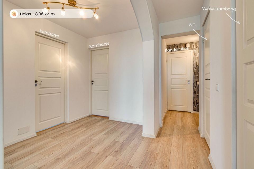 Parduodamas itin erdvus 3 kambarių butas &Scaron;iauliuose, Lyros g., pro kurio langus atsiveria plati miesto panorama!