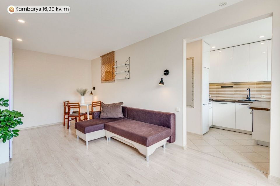 Parduodamas jaukiai įrengtas 1 kambario butas &Scaron;iaulių miesto centre, Tilžės g. 165
