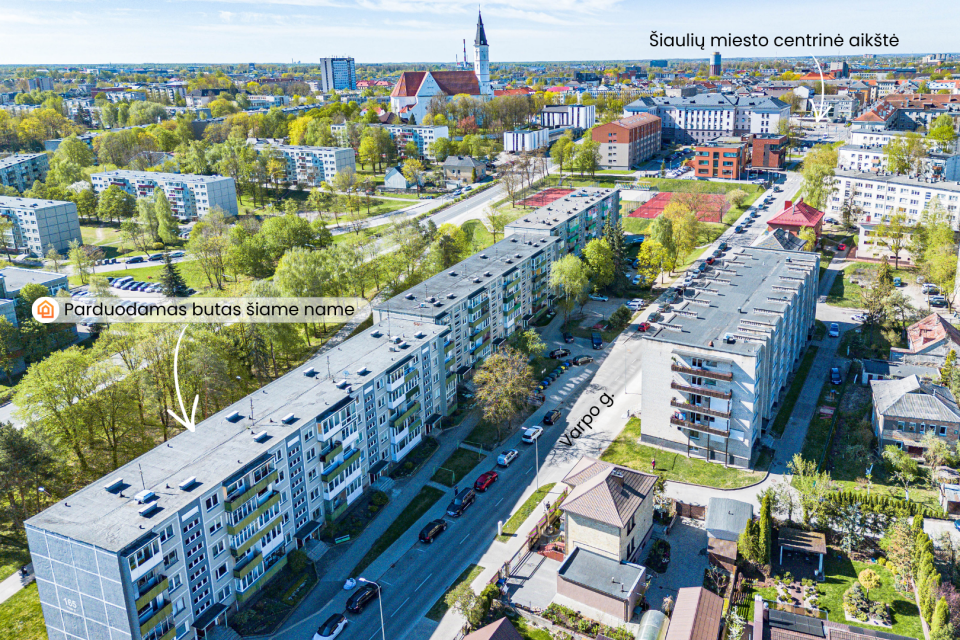 Parduodamas jaukiai įrengtas 1 kambario butas &Scaron;iaulių miesto centre, Tilžės g. 165