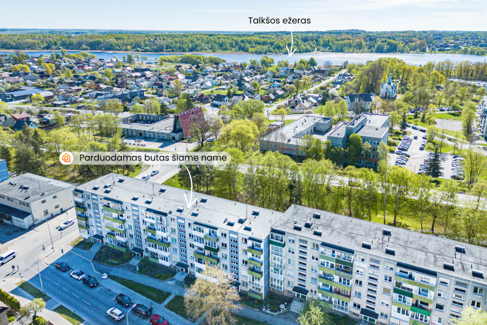 Parduodamas jaukiai įrengtas 1 kambario butas &Scaron;iaulių miesto centre, Tilžės g. 165