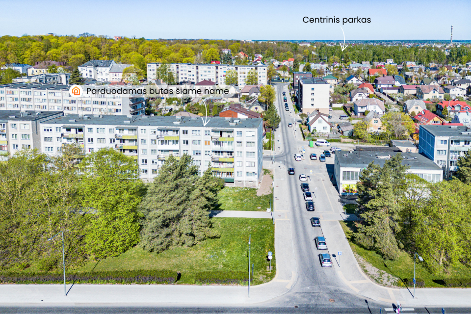Parduodamas jaukiai įrengtas 1 kambario butas &Scaron;iaulių miesto centre, Tilžės g. 165