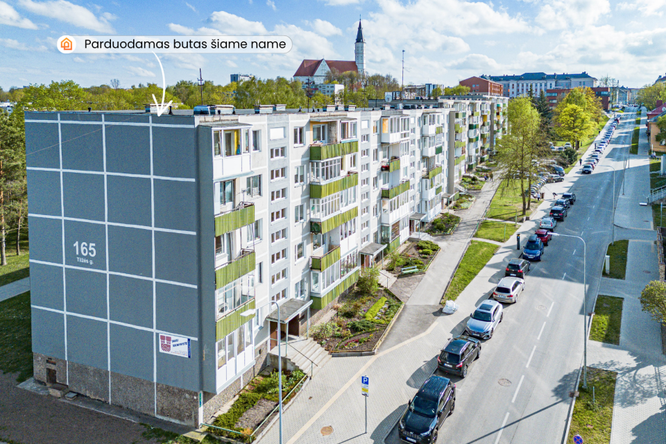 Parduodamas jaukiai įrengtas 1 kambario butas &Scaron;iaulių miesto centre, Tilžės g. 165